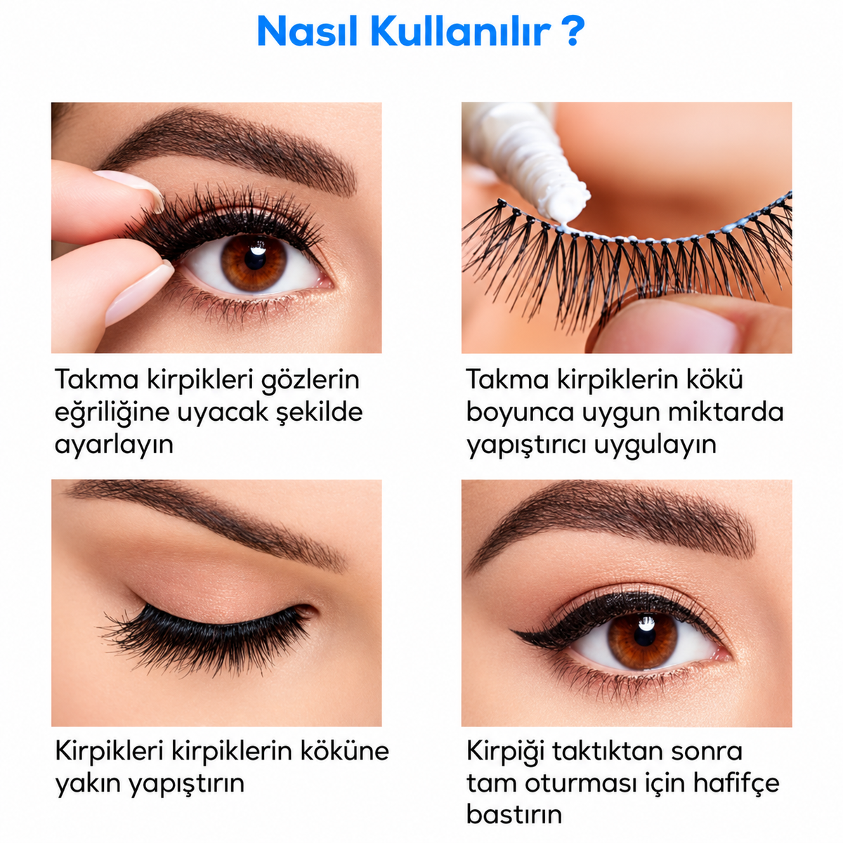 Su Geçirmez Kirpik Yapıştırıcısı Glue Siyah Renk